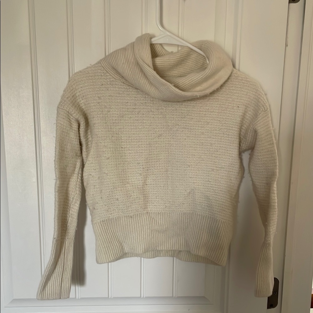 Banana Republic Cream Cowl Neck Sweater